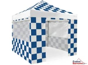 Nouveau barnum racing 3x3 bleu avec murs
