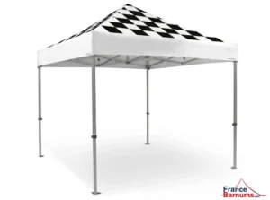 Nouveau barnum racing 3x3 noir sans murs