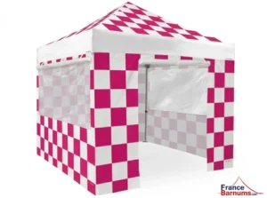 Nouveau barnum racing 3x3 rose avec murs